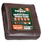 Tarpco Safety Heavy Duty Tarp, 20 ft L x 0.5 mm H x 12 ft W, 7 Mil, Brown/Black, Polyethylene TS-202-12X20 - alternate 1